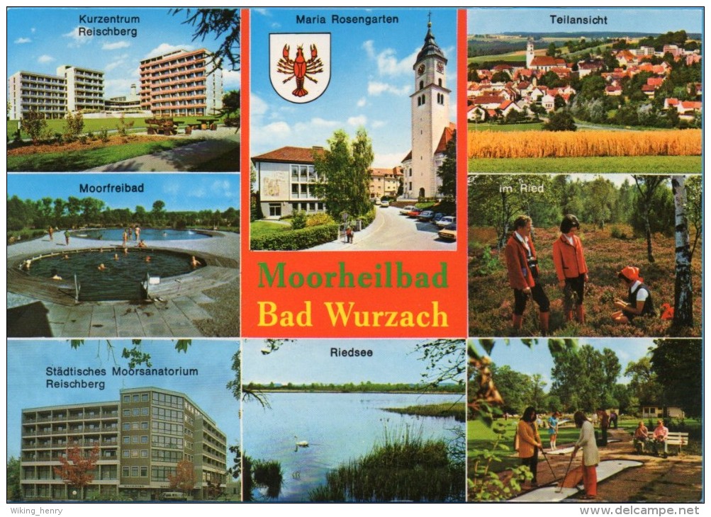 Bad Wurzach - Mehrbildkarte 7  Mit Minigolf - Bad Wurzach