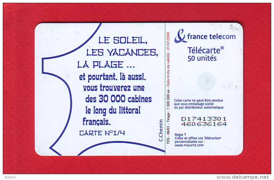 807 - Telecarte Publique Les Vacances 1 (F1149B) - 2001