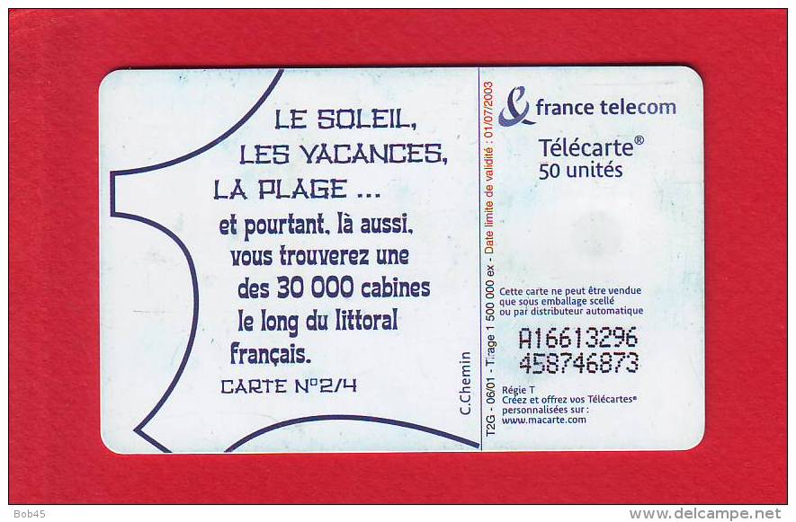 808 - Telecarte Publique Les Vacances 2 (F1150) - 2001