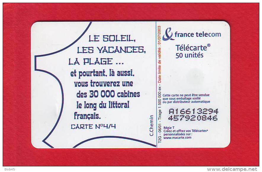 815 - Telecarte Publique Les Vacances 4 (F1152) - 2001