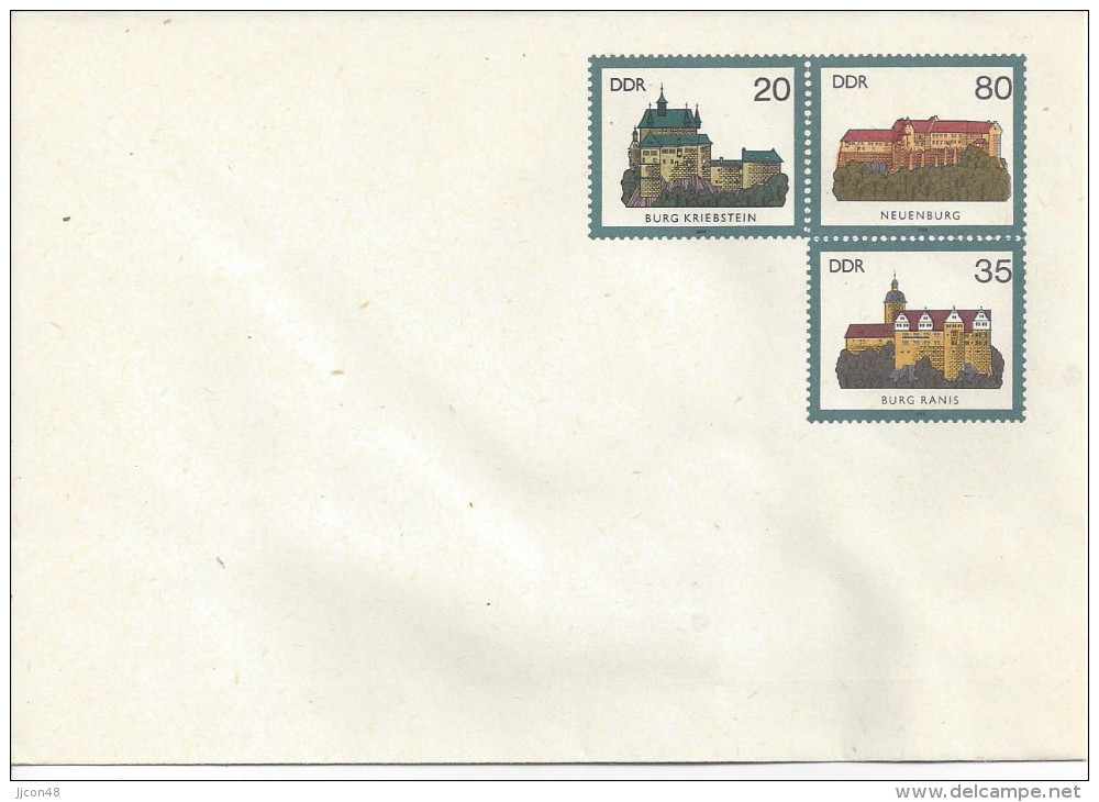 Germany (DDR)  1984 Umschlage  "Burgen Der DDR"  (*) Mi.U1 - Umschläge - Ungebraucht