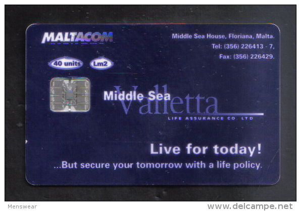 MALTA -  MALTACOM   PHONECARD  ( LM2 ) USED - Malta