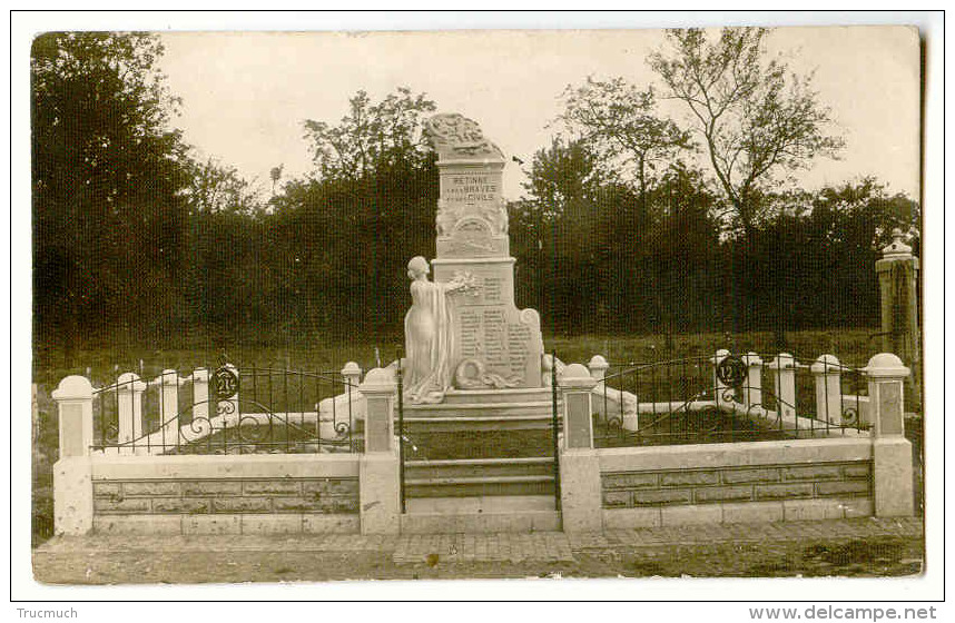 1 - RETINNE  -  Le Monument  * Carte Photo* - Fléron