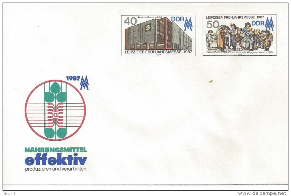 Germany (DDR)  1987 Umschlage  "Leipziger Fruhjahrsmesse"  (*) Mi.U6 - Umschläge - Ungebraucht