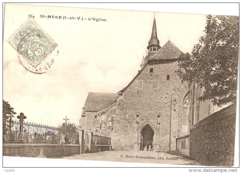 SAINT-MÉEN - Cimetière - église - Otros & Sin Clasificación