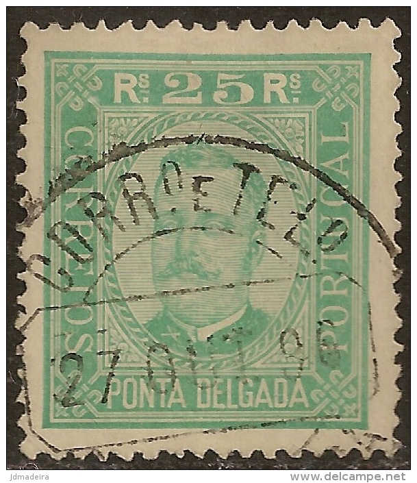 Ponta Delgada – 1892 King Carlos 25 Réis - Ponta Delgada