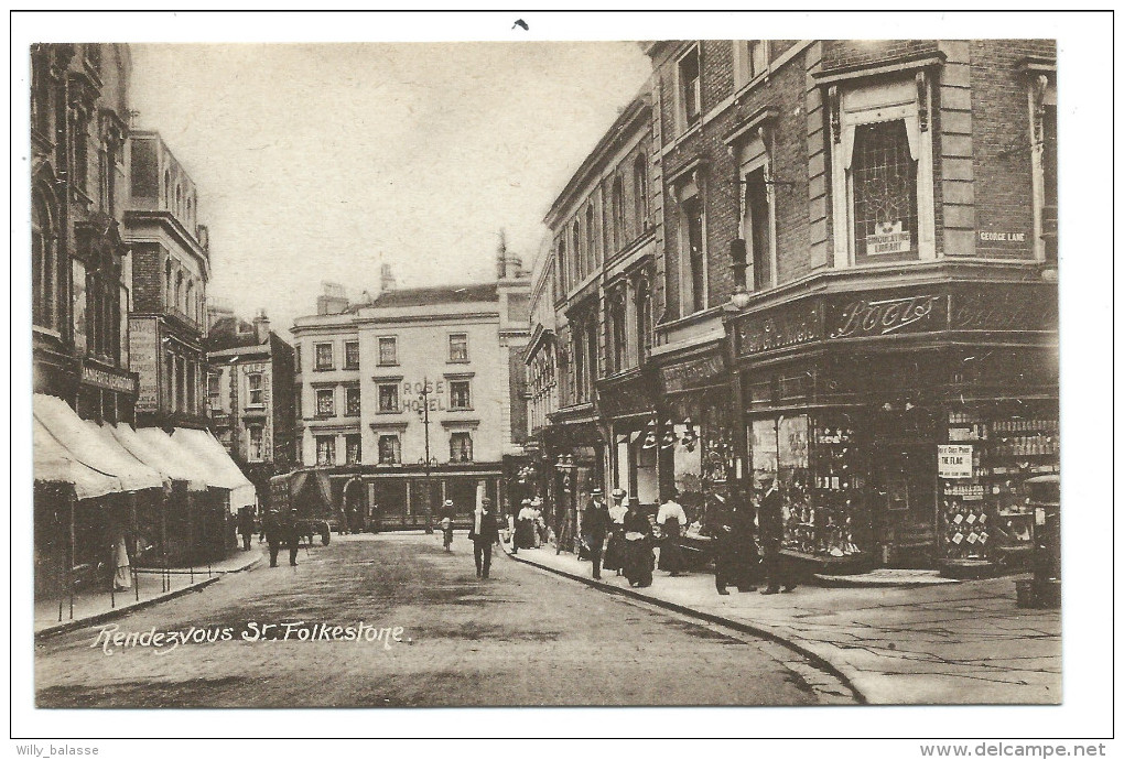 ///   CPA - Photo Card - Royaume Uni - Angleterre - Kent - FOLKESTONE - RendezVous St.   // - Folkestone