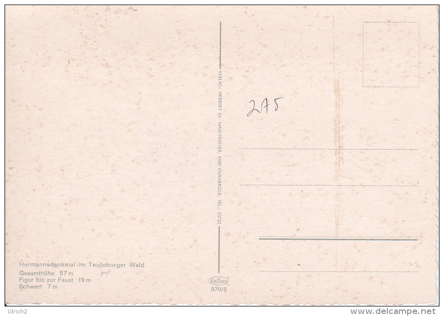 AK Hermannsdenkmal Im Teutoburger Wald (16614) - Detmold