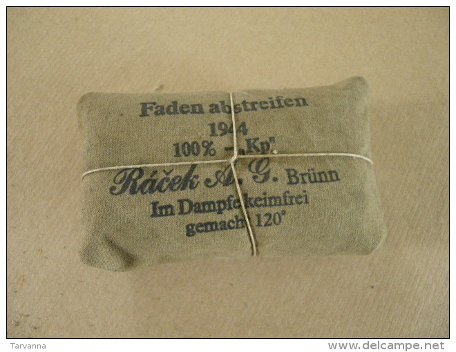 Pansement Compressif Faden Abstreifen 1944  Racek.A.G.Brünn Allemand - Equipement