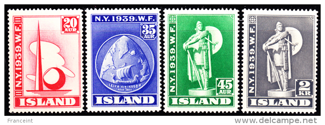 Iceland Scott 213-6 MH New York World Fair Issue - Neufs