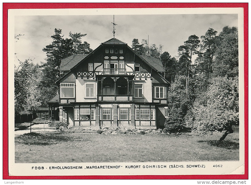 AK ´Gohrisch' (Erzgebirge) ~ 1972 - Gohrisch