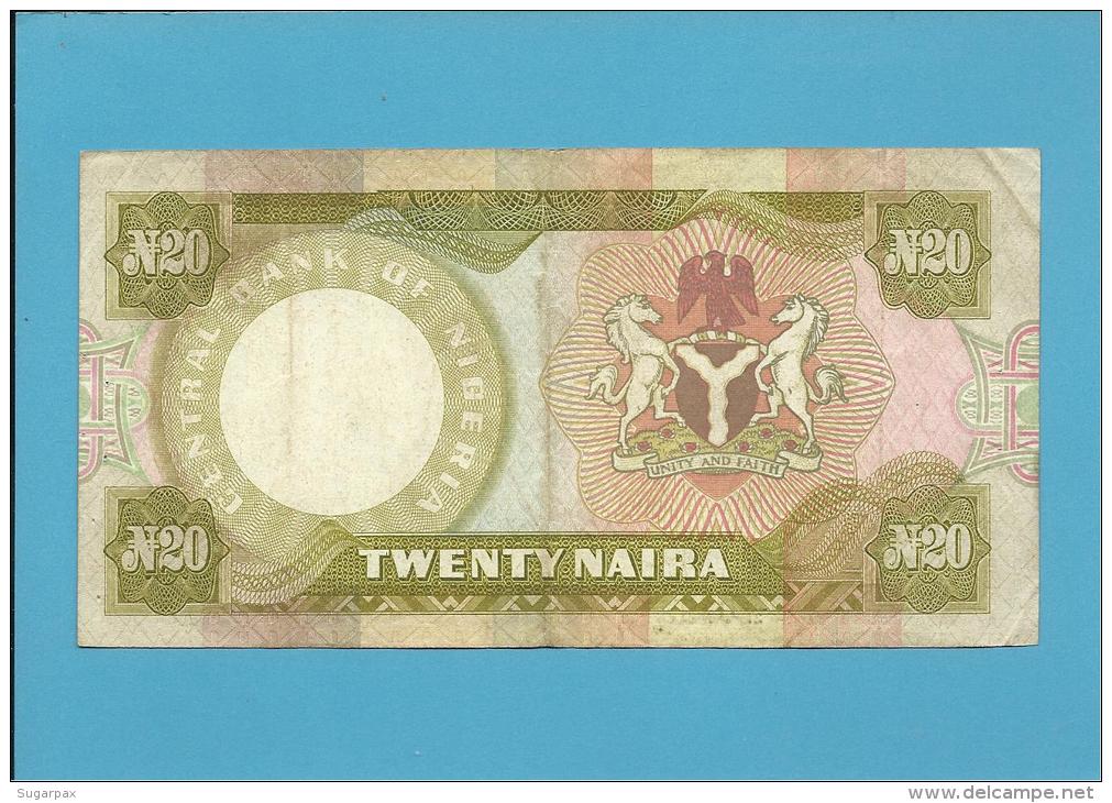 NIGERIA - 20 NAIRA - ND ( 1977 - 84 ) - P 18e - Sign. 6 - Serie C/21 - CENTRAL BANK OF - Nigeria