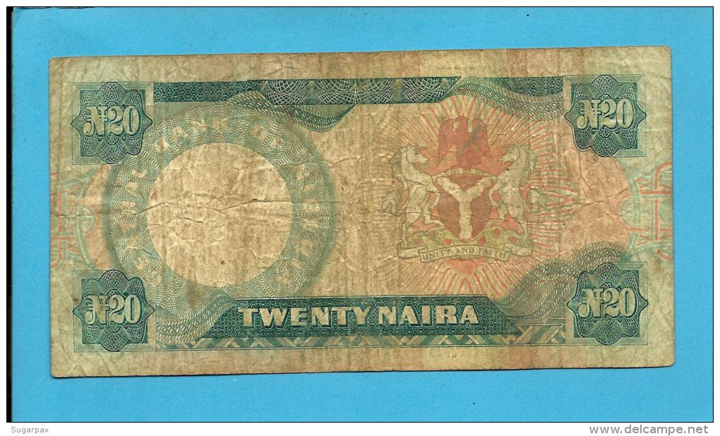 NIGERIA - 20 NAIRA - ND ( 1984 - ) - Pick 26.c - Sign. 8 - Serie K/69 - CENTRAL BANK OF NIGERIA - Nigeria