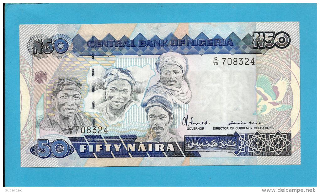 NIGERIA - 50 NAIRA - ND ( 1991 ) - Pick 27.a - Sign. 8 - UNC. - Serie C/78 - CENTRAL BANK OF NIGERIA - Nigeria