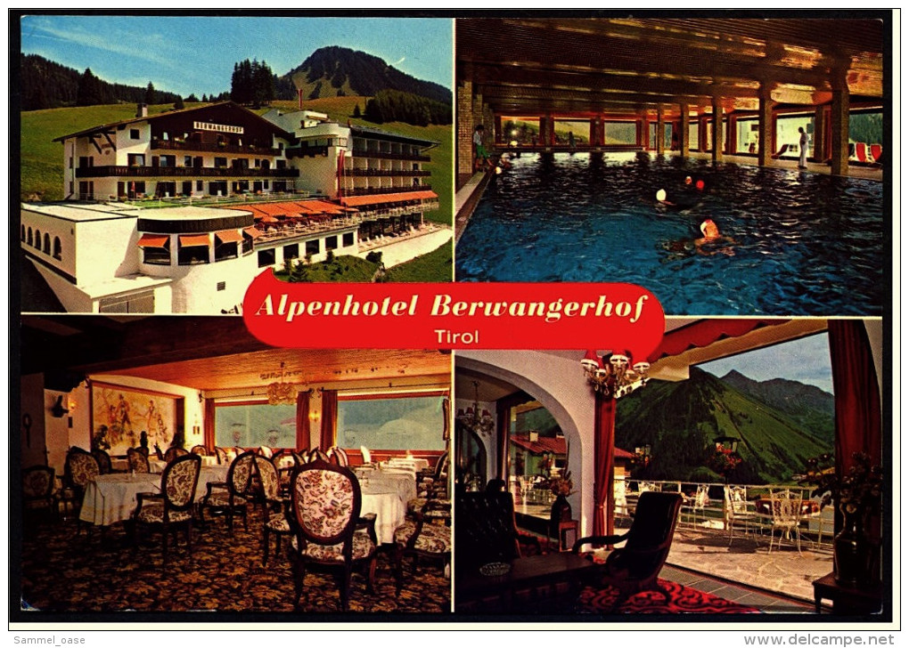 Berwang / Tirol  -  Alpenhotel Berwangerhof   -  Mehrbild-Ansichtskarte Ca. 1990    (4538) - Berwang