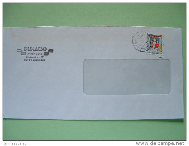 Slokakia 1996 Cover From Bratislava - Arms Senica Warrior Shield - Covers & Documents