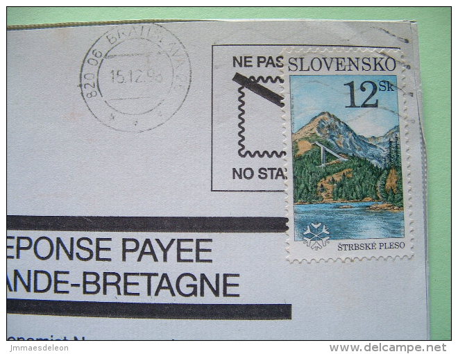 Slokakia 1998 Cover To England - Lake - Lettres & Documents