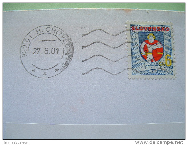 Slokakia 2001 Cover To Bratislava - Arms Warrior Shield - Brieven En Documenten