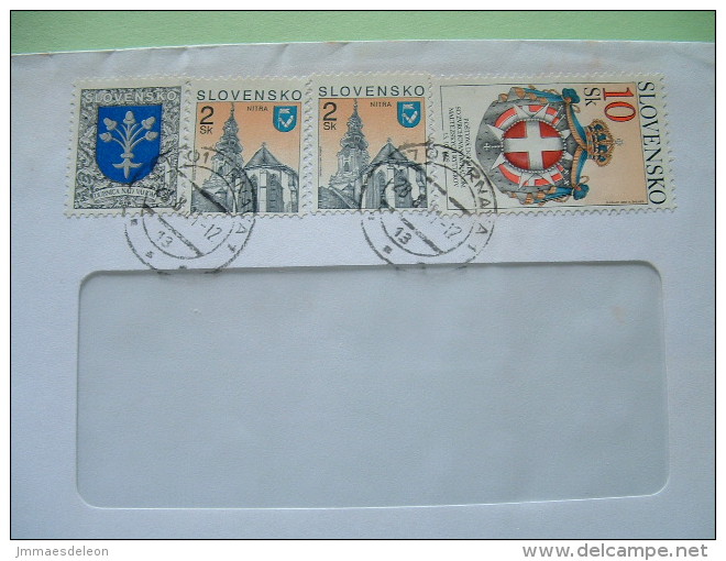 Slokakia 2001 Registered Cover From Trnava - Church Arms Oak Seeds - Postal Agreement With Order Of Malta - Covers & Documents