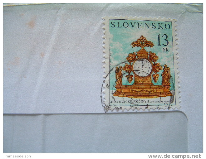 Slokakia 2001 Cover From Senec - Clock - Cartas & Documentos