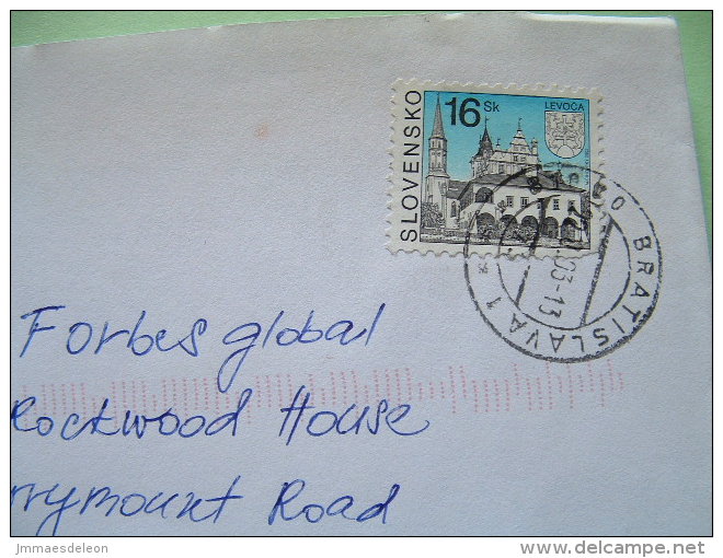 Slokakia 2003 Cover To England - Church - Lettres & Documents