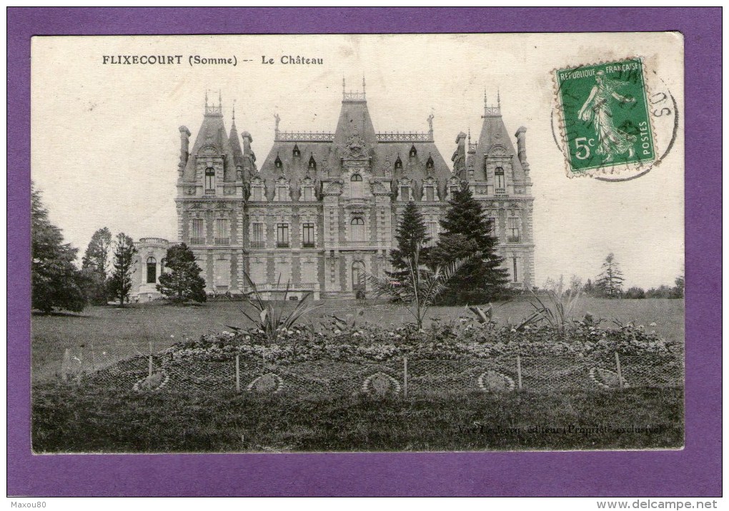 FLIXECOURT - Le Château - 1913 - - Flixecourt