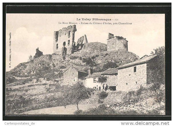 CPA Chamalières, Le Mont Miaune, Ruines Du Chateau D'Artias - Autres & Non Classés