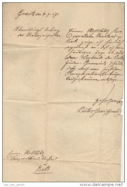 Heimat Polen Graetz Posen 1867-07-09 Brief Nach Buk - ...-1860 Préphilatélie