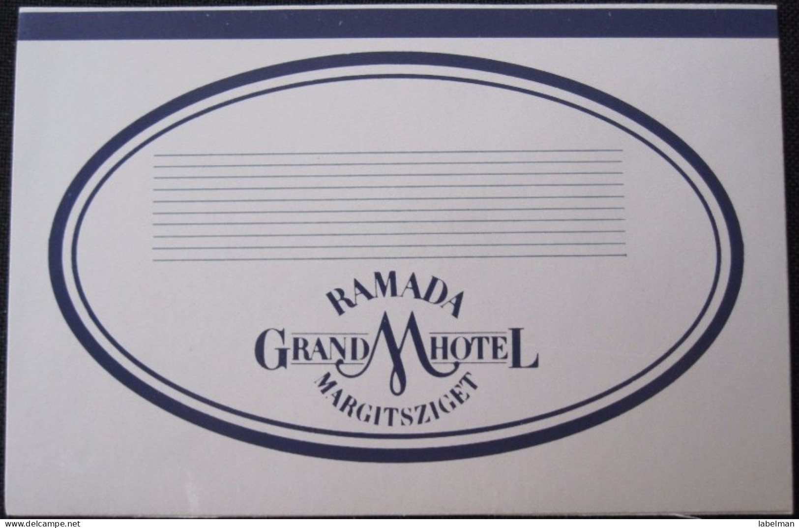 MISC HOTEL SZALLO PENSION RAMADA GRAND BUDAPEST HUNGARIA HUNGARY HONGRIE DECAL STICKER LUGGAGE LABEL ETIQUETTE AUFKLEBER - Hotel Labels