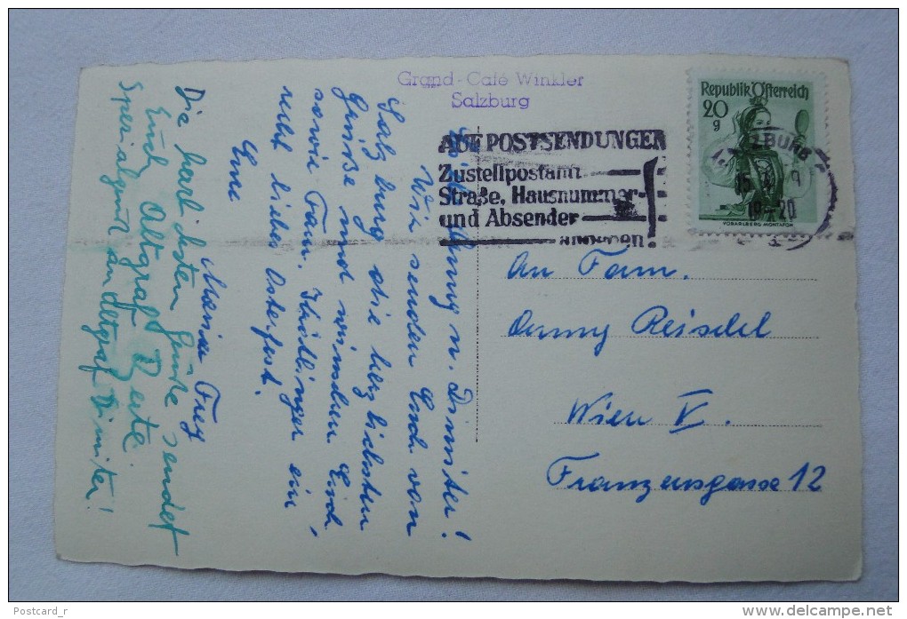 Austria Salzburg Mirabellgarten Stamp 1963  A 27 - Autres & Non Classés