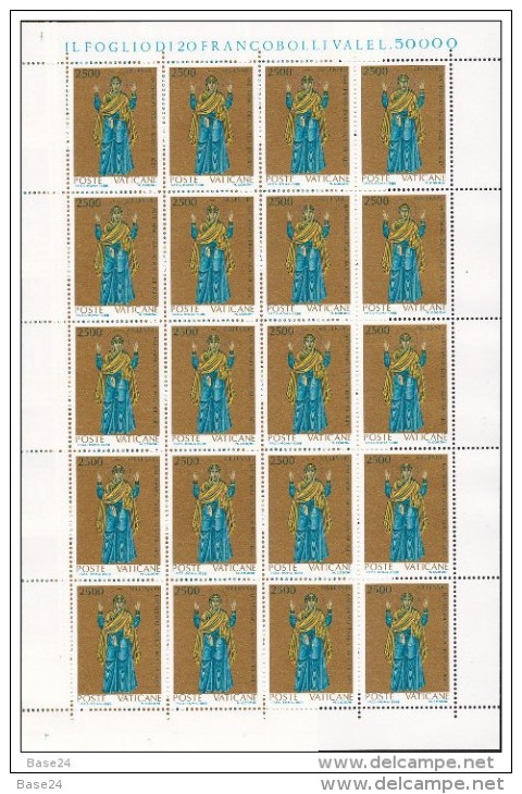 1988 Vaticano Vatican MILLENNIO KIEV 20 Serie Di 3v. In Foglio MNH** Sheets - Nuovi