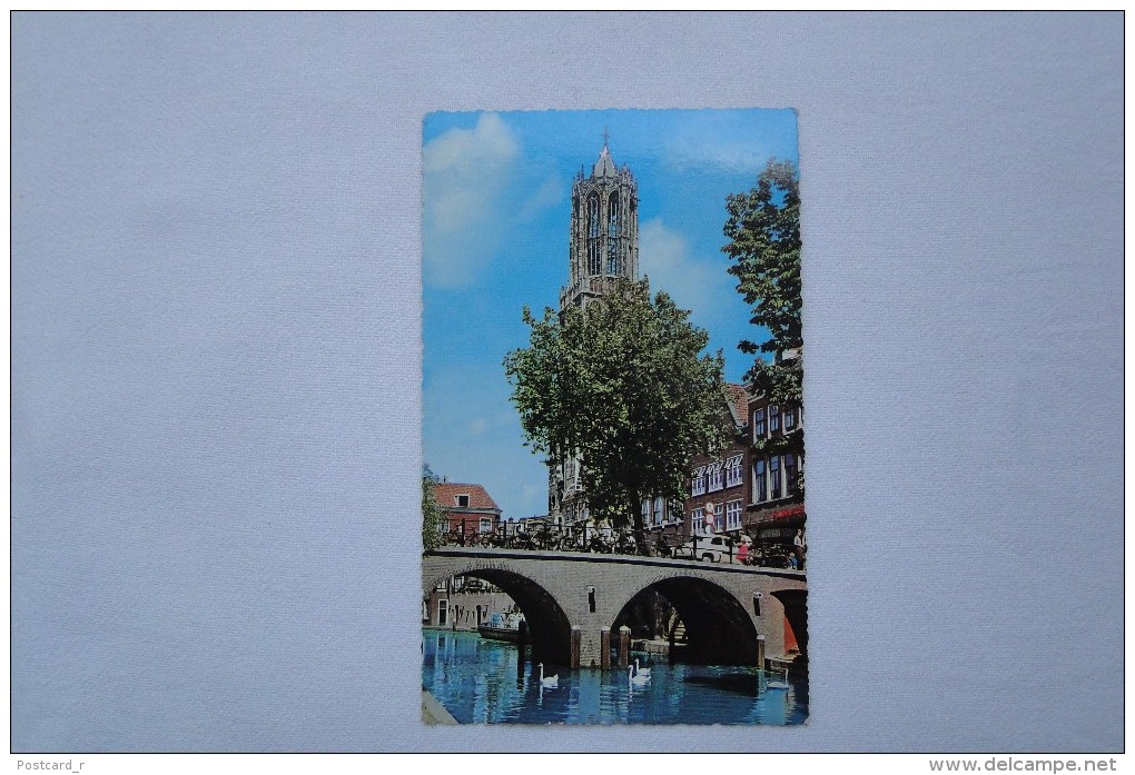 Netherlands UTRECHT Oude Gracht Met Dom Stamp 1963 A 28 - Utrecht