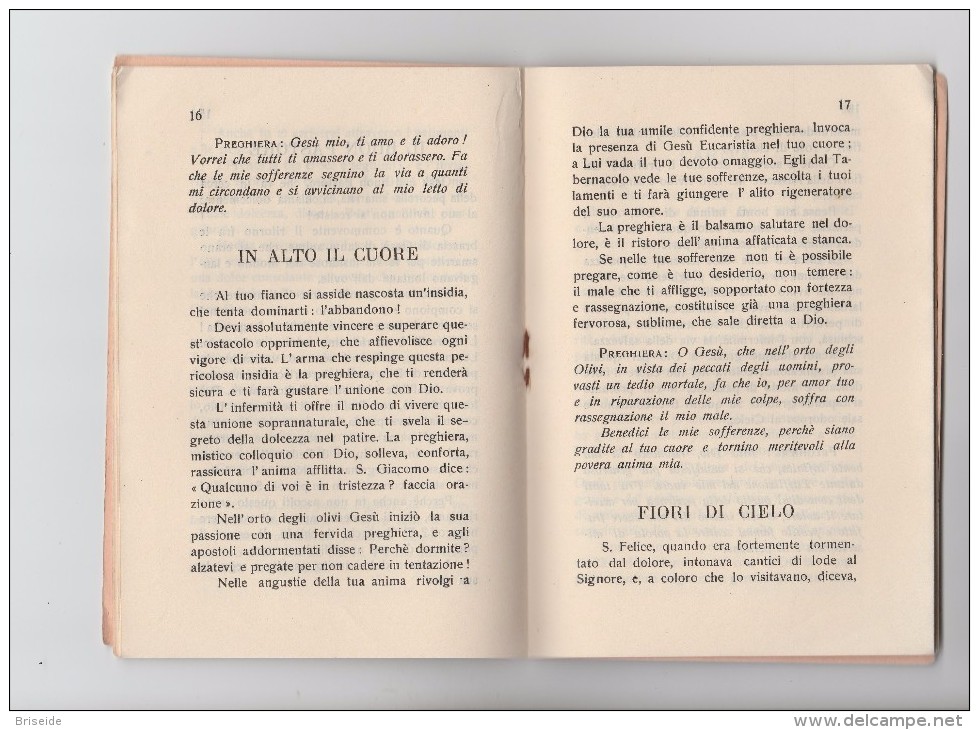 PER IL TUO DOLORE SACERDOTE GIACOMO CICCARELLI STAB.TIP. SAVINI MERCURI CAMERINO MACERATA 1941 XIX LIBRO DI PREGHIERE - Sonstige & Ohne Zuordnung