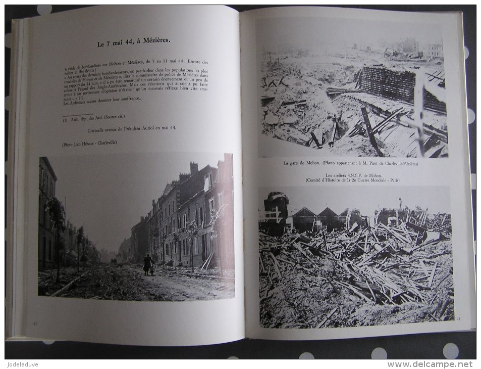 1940 1944 LES ARDENNES EN IMAGES Vadon Régionalisme Guerre 40 45 Charleville Rethel Sedan Meuse Sabotage Résistance FFI