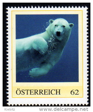 ÖSTERREICH 2011 ** Eisbär, Polar Bear / Ursus Maritimus - PM Personalized Stamp MNH - Vita Acquatica