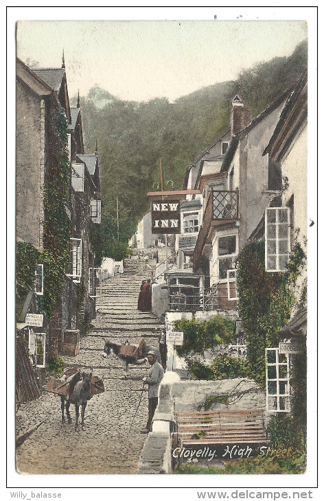 ///  CPA - Royaume Uni - Angleterre - CLOVELLY - High Street   // - Clovelly