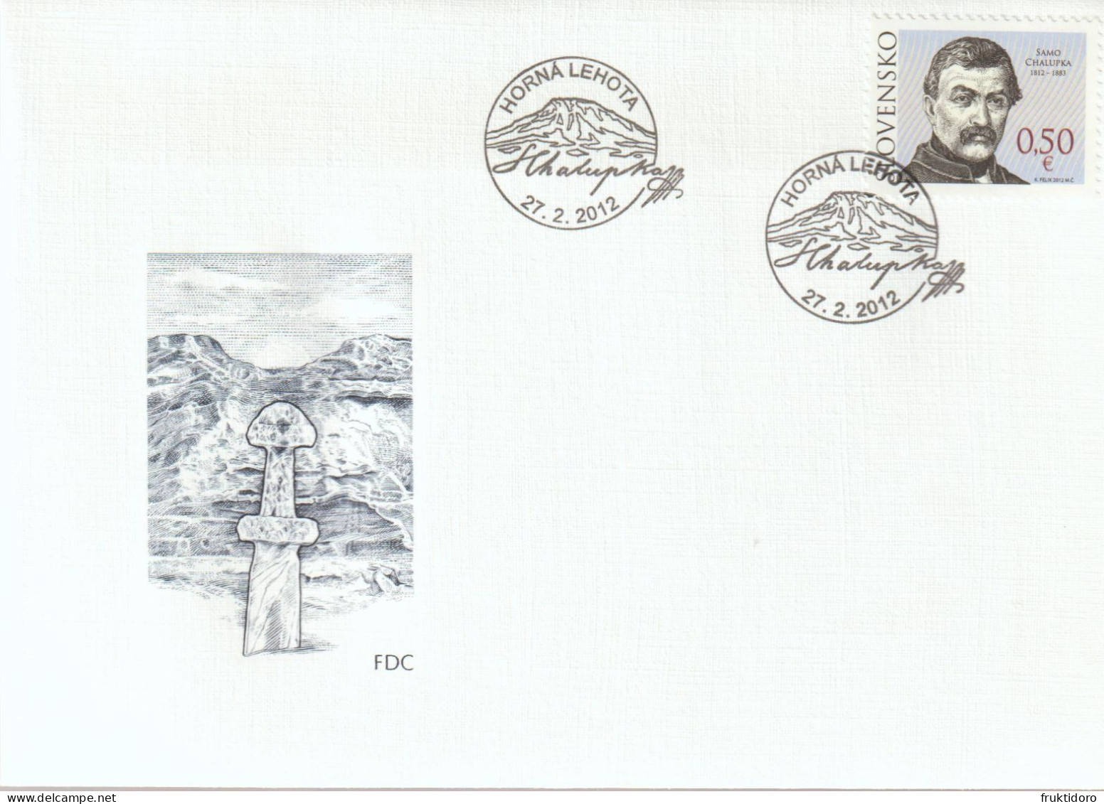 Slovakia FDCs 2012 - Easter - Europa - Personalities - FDC