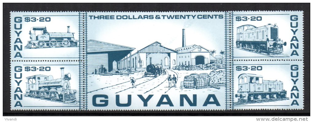 Guyana - 1987 - $3.20 Guyana Railways - MNH - Guyane (1966-...)