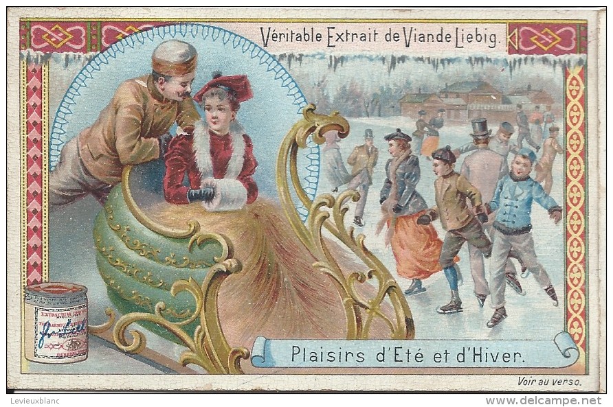 Images/Chromo/Plaisirs D'été Et D'Hiver/Traineau/Cie Liebig/Sanguinetti N°530/ Vers 1895   LBG15 - Liebig