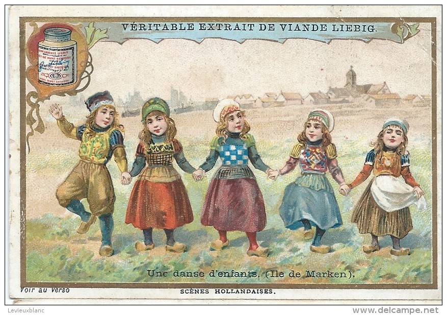 Images/Chromo/Scénes Hollandaises/danse D'enfants/Cie Liebig/Sanguinetti N°674/ Vers 1895   LBG18 - Liebig