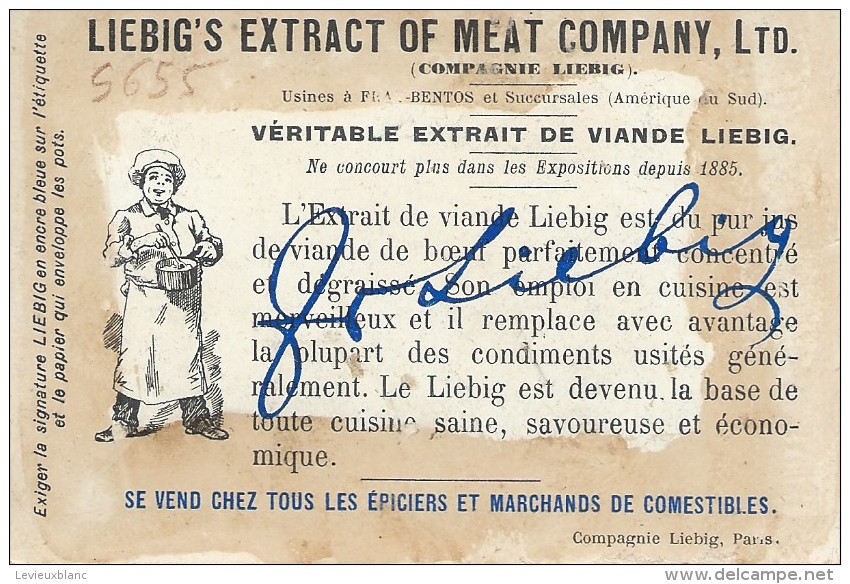 Images/ ChromoRestaurant / Chef/ / /Cie Liebig/Sanguinetti N°655/Vers 1895   LBG23 - Liebig