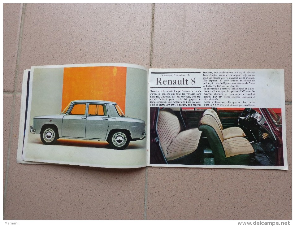 publicite catalogue  VOITURE TOYOTA COROLLA et RENAULT 4 L et autres DE 1967