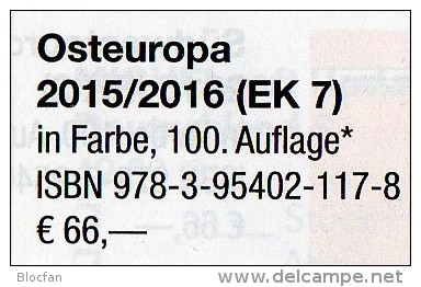 MICHEL East-Europa part 7 stamps Catalogue 2015/2016 new 66€ Polska Russia USSR Sowjetunion Ukraine Moldawia Weißrußland