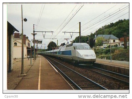 CP Trains - 28 Eure Et Loir - TGV Atlantique N° 312 En Gare De Epernon - Epernon