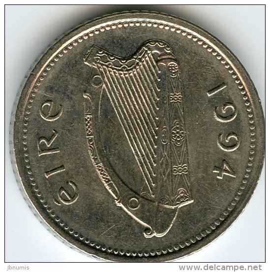 Irlande Ireland 10 Pence 1994 KM 29 - Irlanda