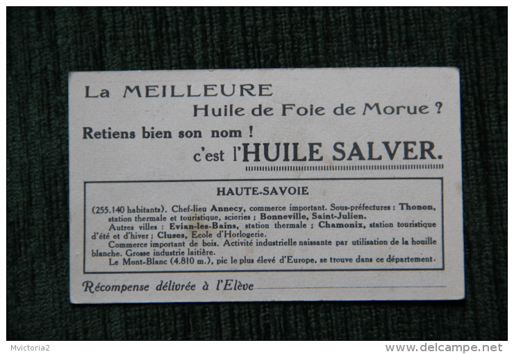 HUILE DE FOIE DE MORUE SALVER -  SAVOIE - Autres & Non Classés