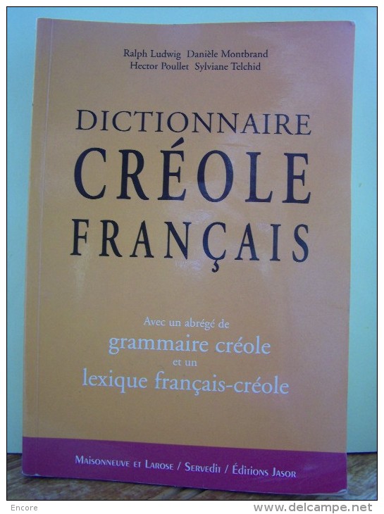 DICTIONNAIRE CREOLE FRANCAIS.    7339"a" - Dictionnaires