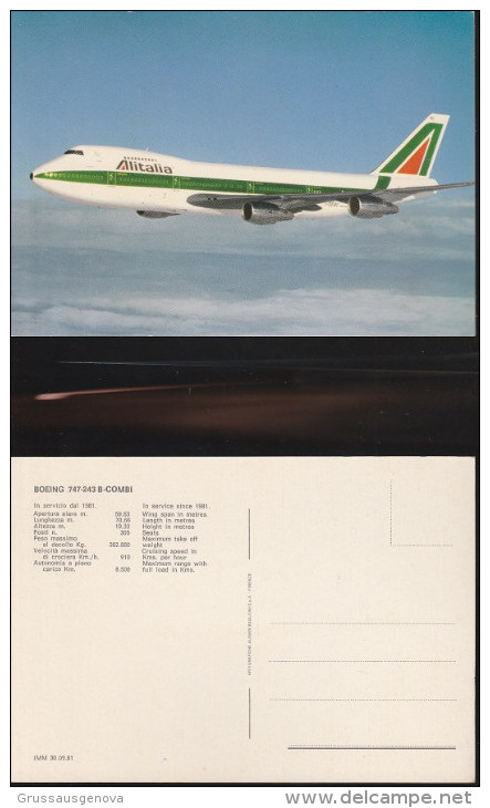 747) BOEING 747 COMBI NON VIAGGIATA - 1946-....: Moderne