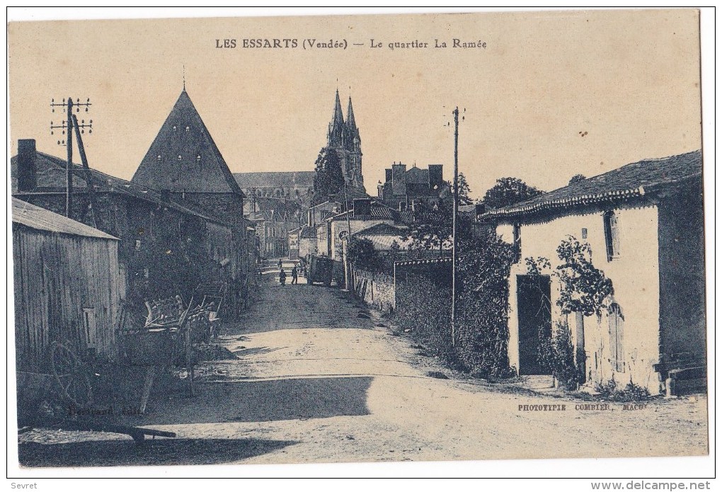 LES ESARTS  - Le Quartier   La  Ramée. .Belle  Carte Rare. - Les Essarts