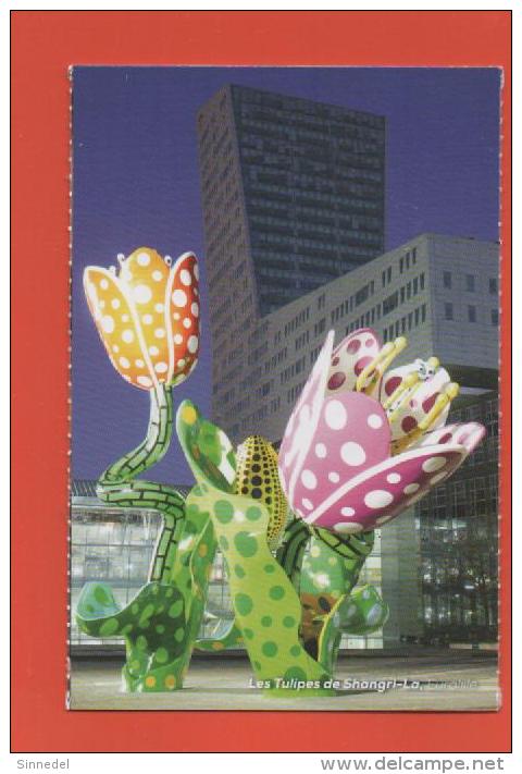 EURALILLE  LES TULIPES DE SHANGRI  A LILLE 59 NORD CARTE NEUVE - Sculptures